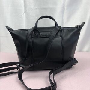 Longchamp cuir top handle backpack